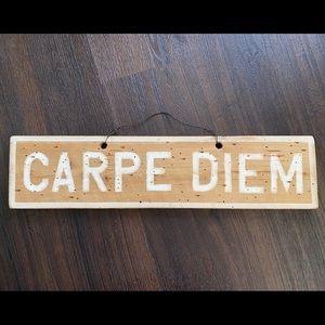 Carpe Diem Brandy Melville wooden hanging sign